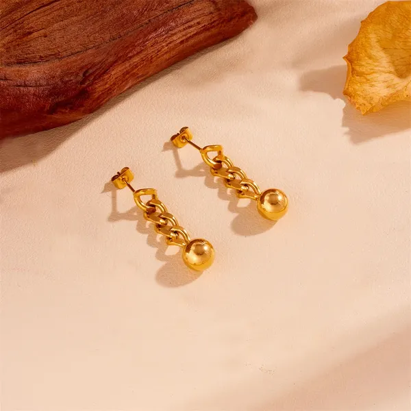 Gold_Steel_Ball_Jewelry_Set_For_Women